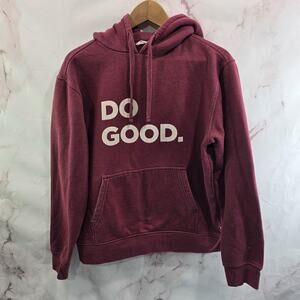 Cotopaxi Hoodie Womens Medium Red Do Good Sweatshirt Organic Cotton